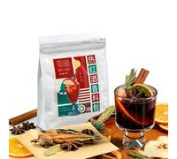 Miscela di Spezie per Vin Brulé e Sidro - per Le Feste con Cannella, Anice Stellato Chiodi Garofano, Preparato per Bevande Analcoliche Calde da 75G (5 Bustine)(175g (fruit*5+spice*5 packets))