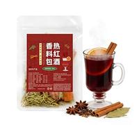 Miscela di Spezie Stagionali per Vino - 1 Bustine Monodose (20 G In Totale) Sidro Mele, Vin Brulé, Bevanda Festiva Hot Toddy