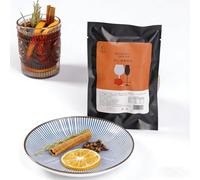 Miscela di Spezie Stagionali per Vino - 1 Bustine Monodose (50 G In Totale) Sidro Mele, Vin Brulé, Bevanda Festiva Hot Toddy(Orange Original Flavor(10g))