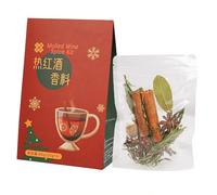 Miscela di Spezie Stagionali per Vino - 1 Bustine Monodose (80 G In Totale) Sidro Mele, Vin Brulé, Bevanda Festiva Hot Toddy