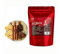 Miscela di Spezie Stagionali per Vino - 3 Bustine Monodose (45 G In Totale) Sidro Mele, Vin Brulé, Bevanda Festiva Hot Toddy