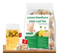 Miscela Di Tisane Al Limone, Biancospino E Foglie Di Loto, Supporto Quotidiano For Il Benessere, Bustine Da 30 Pezzi(1pcs)