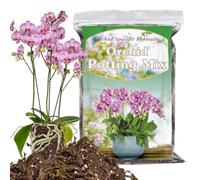 Miscela per invasatura di orchidee per rinvaso, miscela di muschio e corteccia di pino, torba di cocco e perlite, miscela di corteccia di orchidea, buon drenaggio - 1QT