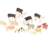 Miscelato Animale Confezione Da 17 Pezzi Valore 1:32 Scala Britains Farm 43096