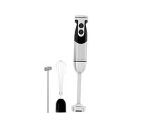 Miscelatore a mano a immersione 3-in-1, potente frullatore a bastone a 12 velocità MOTOR con robuste lame in acciaio inossidabile placcate in titanio