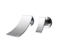 Miscelatore a parete per lavabo, rubinetto a cascata, monocomando, per bagno, tutti in rame, resistente agli spruzzi d'acqua calda e fredda, oro spazzolato, un cacciatore di luce