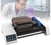 Miscelatore a rullo per provette, agitatore digitale per reagenti con timer, 1 min-23 h59 min, velocità regolabile 20-80 giri/min, contiene 2 bottiglie fino a 1 litro per applicazioni chimiche