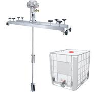 Miscelatore a tamburo per serbatoio con montaggio a morsetto per agitatore, agitatore d'aria IBC, capacità di miscelazione della macchina di miscelazione della vernice 1000L, vernice per intonaco di