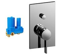 Miscelatore ad incasso per doccia Paffoni Rock 2 uscite cromato RO015CR