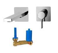 Miscelatore ad incasso per lavabo Paffoni Rock 2 fori cromato RO104CR70