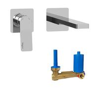 Miscelatore ad incasso per lavabo Paffoni Tilt cromato 2 fori TI104CR70