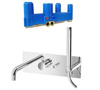 Miscelatore ad incasso per vasca Paffoni Jo 2 uscite e deviatore cromato JO001CR