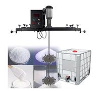 Miscelatore agitatore elettrico per vernice 980 W, asta di agitazione in acciaio inossidabile da 900 mm, regolabile da 720 a 1200 mm, agitatore per vernice commerciale da 1 tonnellata per solvente di