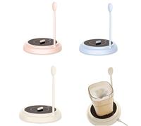 Miscelatore agitatore magnetico - Macchina rotativa fluida, centrifuga a reazione campione, piattaforma motore stabile, mini dispositivo di ricerca| Miscelatore (blu e bianco (2 pezzi))