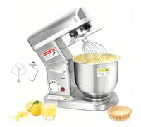 Miscelatore Alimentare 500W di Grado Commerciale con Ciotola in Acciaio Inossidabile e Timer Digitale, 3 Velocità con Gancio per Cottura e Preparazione Impasto Pizza(5L)