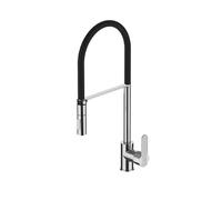 MISCELATORE APELL APL9031DCCR CROMATO ACCIAIO INOX ANTIMACCHIA, RUBINETTO APELL CON DOCCIA ESTRAIBILE