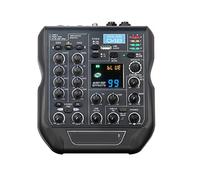 Miscelatore audio AG-AS04B 24 Bit 9 9dsp Effects 192KHz Sampling Frequency Bluetooth Mini Audio Mixer with USB Record and Phantom Power