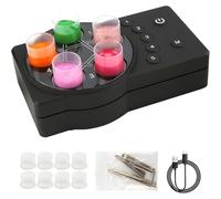 Miscelatore automatico a vortice per inchiostro tatuaggio, include tazza colorata e aste magnetiche, progettato per tatuatori e principianti