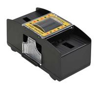 Miscelatore automatico di carte nero 2 mazzi in plastica - ideale per serate di gioco, poker e giochi di carte - Silenzioso e durevole