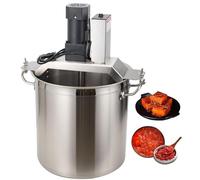 Miscelatore automatico elettrico per marmellate e macchina per mescolare salse commerciale - Agitatore in acciaio inossidabile da 40 l/80 l con raschietto per mescolare a 4 lame per preparare marmel