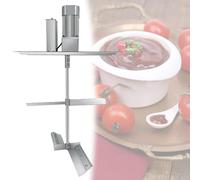 Miscelatore automatico per alimenti in acciaio inossidabile, miscelatore da cucina a velocità regolabile per pentole calde, zuppe e salse, perfetto per condire e cucinare senza sforzo