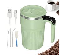 Miscelatore automatico per caffè, 400 ml, ricaricabile, con | Coperchio portatile per tazze per cioccolata calda, bevande, casa, viaggi, vacanze, scuola, appartamento