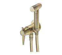 Miscelatore bidet a parete in ottone con doccetta finitura ottone - Tevo