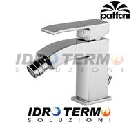 MISCELATORE BIDET LEVEL PAFFONI RUBINETTO MODERNO STILE QUADRO CROMO LES135CR