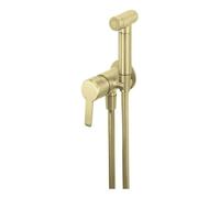 Miscelatore bidet Rodas a incasso a parete con doccetta oro spazzolato Oro spazzolato