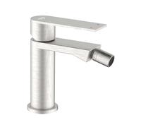 Miscelatore Bidet Solar Ø25 mm in acciaio Acciaio spazzolato
