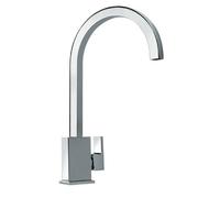 Miscelatore bocca Alta Lavello serie Verbania quadrato laterale Argo Rubinetterie Colore:Cromato