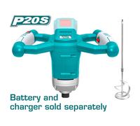 MISCELATORE CEMENTO MALTA TRAPANO MESCOLATORE A BATTERIA 20V NON INCLUSA TOTAL