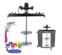 Miscelatore colore, miscelatore console elettrica 3000 W con serbatoio, miscelatore console pneumatica commerciale con asta e lama in acciaio inossidabile per agitatore di dissoluzione dell'inchiostro