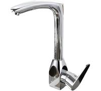 Miscelatore con rotazione a 360° Lavello a forma classica a base quadrata Disponibile acqua calda e fredda Rubinetto Finitura cromata In ottone massiccio