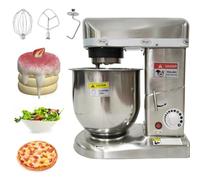 Miscelatore con supporto in acciaio inox da 300 W/500 W, capacità 5 L/7 L/10 L, miscelatore per alimenti commerciale a 3 velocità, miscelatore elettrico per pasta per pizza e panetteria, include