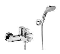 Miscelatore cromato vasca esterno con doccia mod.Red duplex e flessibile PAFFONI