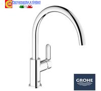 Miscelatore Cucina GROHE BAUEDGE Rubinetto Con Canna Alta Girevole Cromato