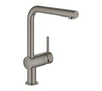 miscelatore cucina Grohe Minta con doccetta estraibile a 2 getti, grafite spazzolato - 30274AL0