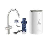 GROHE Rubinetto e scaldacqua Red Duo 30083DC1 becco C taglia M super acciaio