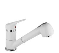 Miscelatore Cucina Monocomando Doccetta Estraibile Canna Alta Girevole per Bagno
