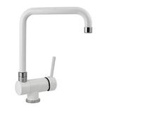 Miscelatore cucina Plados monocomando NOVOMIX con canna pieghevole per sottofinestra - Bianco Latte