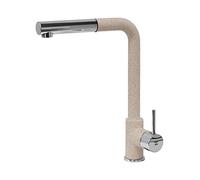 Miscelatore cucina Plados monocomando VEMIXEXTL con canna a 90° e doccia estraibile - Avena