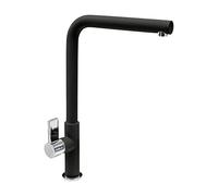 Miscelatore cucina Plados VENMIXL monocomando canna a 90° - Nero Matt