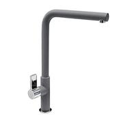 Miscelatore cucina Plados VENMIXL monocomando canna a 90° - Titanio