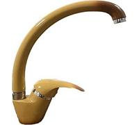 Miscelatore Cucina Terra di Francia a Canna Girevole, Rubinetto Lavello Monocomando con Aeratore Anticalcare e Risparmio Idrico, Altezza 250mm, Kit Montaggio Incluso