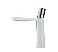 Miscelatore da bagno Rubinetto for lavabo da piano, Rubinetto monoforo con supporto singolo, Rubinetti for lavabo nero dal design nuovo for bagno Alto per lavelli per roulotte e case(SLT184-WS)