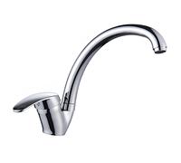 Miscelatore da Cucina Monoforo a Bocca Alta Fissa 24x20cm con Leva Laterale