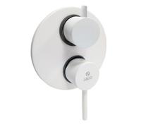 Miscelatore da incasso Doccia con Deviatore Automatico serie Cilindra Argo Rubinetterie (Bianco Opaco)