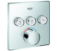 Miscelatore da incasso Grohe SmartControl, tre valvole di intercettazione, ro...