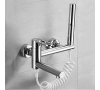 Miscelatore da parete per vasca da bagno con soffione e tubo, design a leva singola per un comodo bagno e doccia